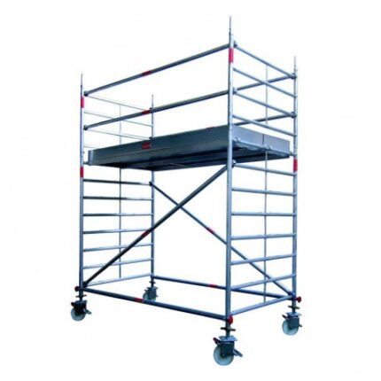 Échafaudage roulant ALUXIS 140 Aluminium, haut. plancher 12 m