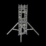 Échafaudage roulant ALUXIS 140 Aluminium, haut. plancher 4 m