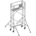 Échafaudage roulant EVOLIS 200 Acier, haut. plancher 4,50 m