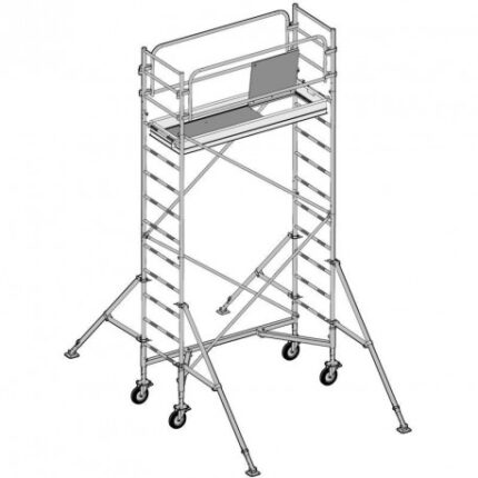 Échafaudage roulant EVOLIS 200 Acier, haut. plancher 4,50 m