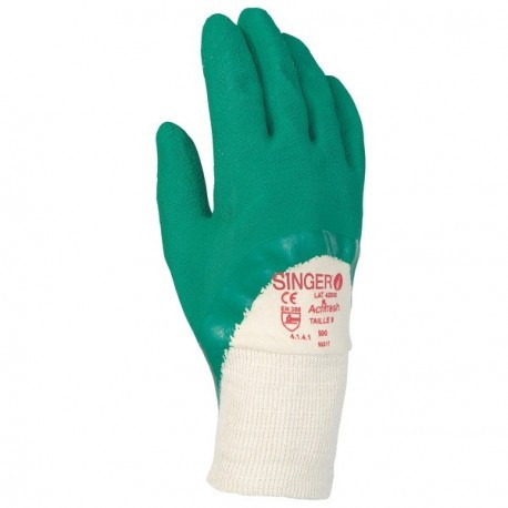 Gants coton enduit latex crêpé Gants coton enduit latex crêpé